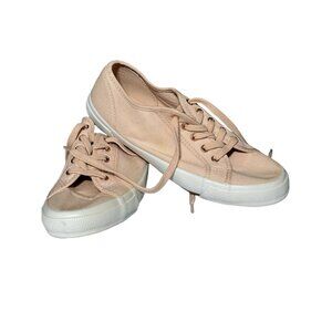 Old Navy Womens Size 8 Pink & White Canvas Sneakers Casual Shoes